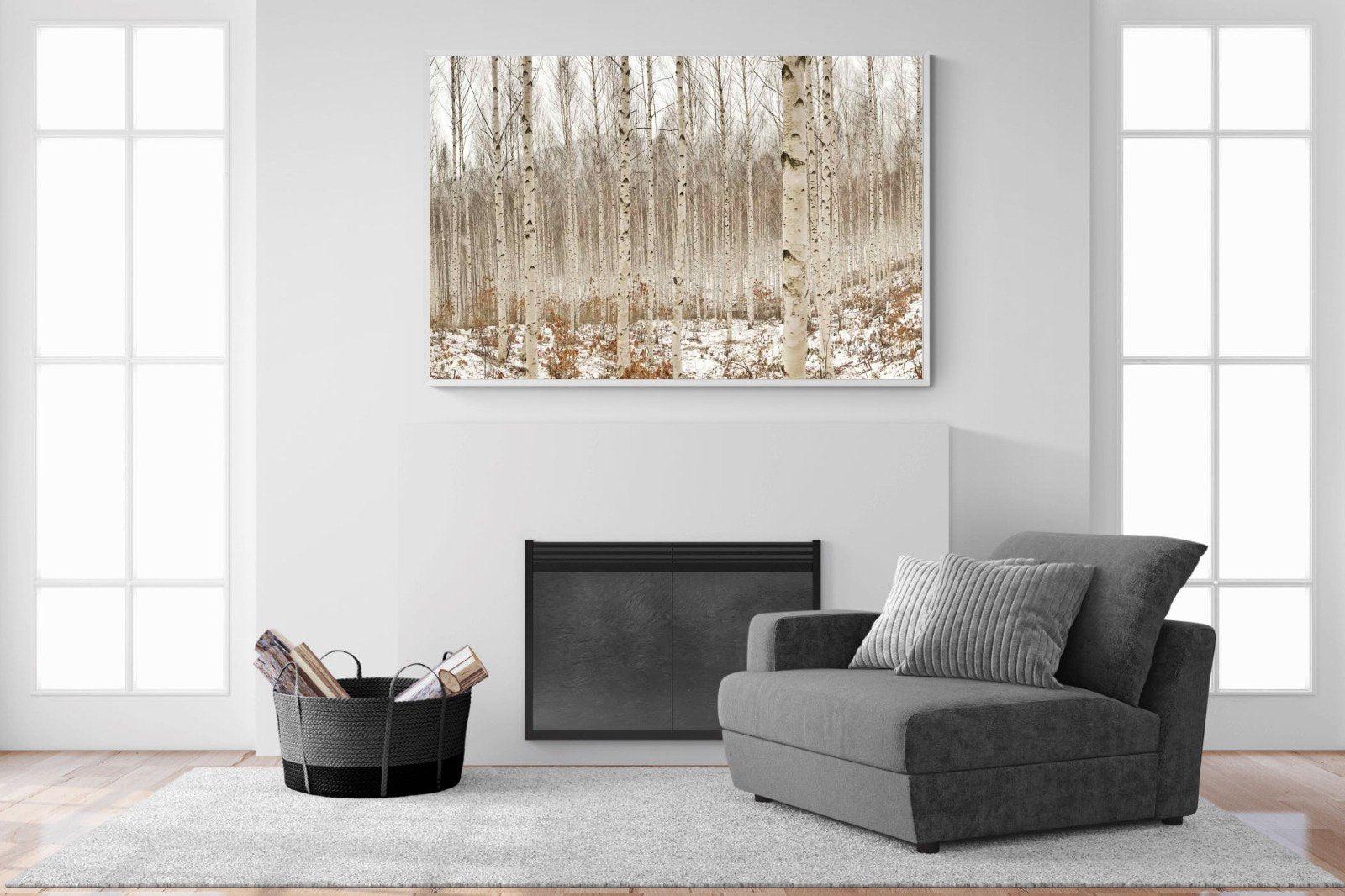 Winter Forest-Wall_Art-150 x 100cm-Mounted Canvas-White-Pixalot