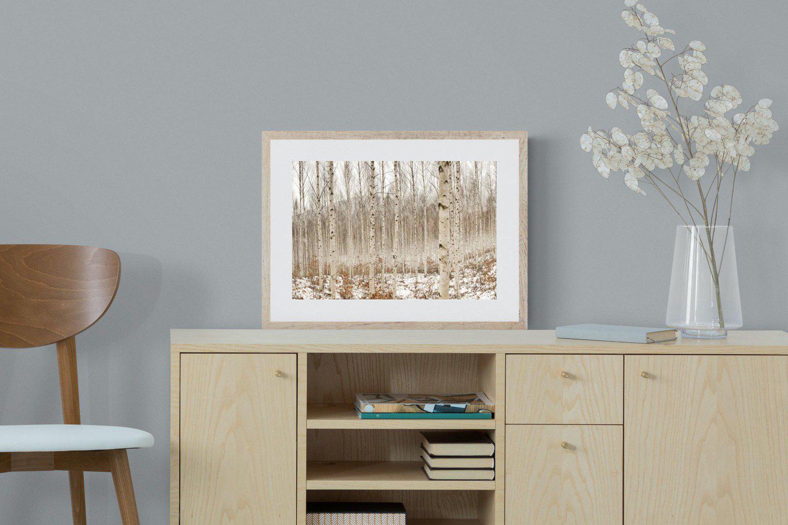 Winter Forest-Wall_Art-60 x 45cm-Framed Print-Wood-Pixalot