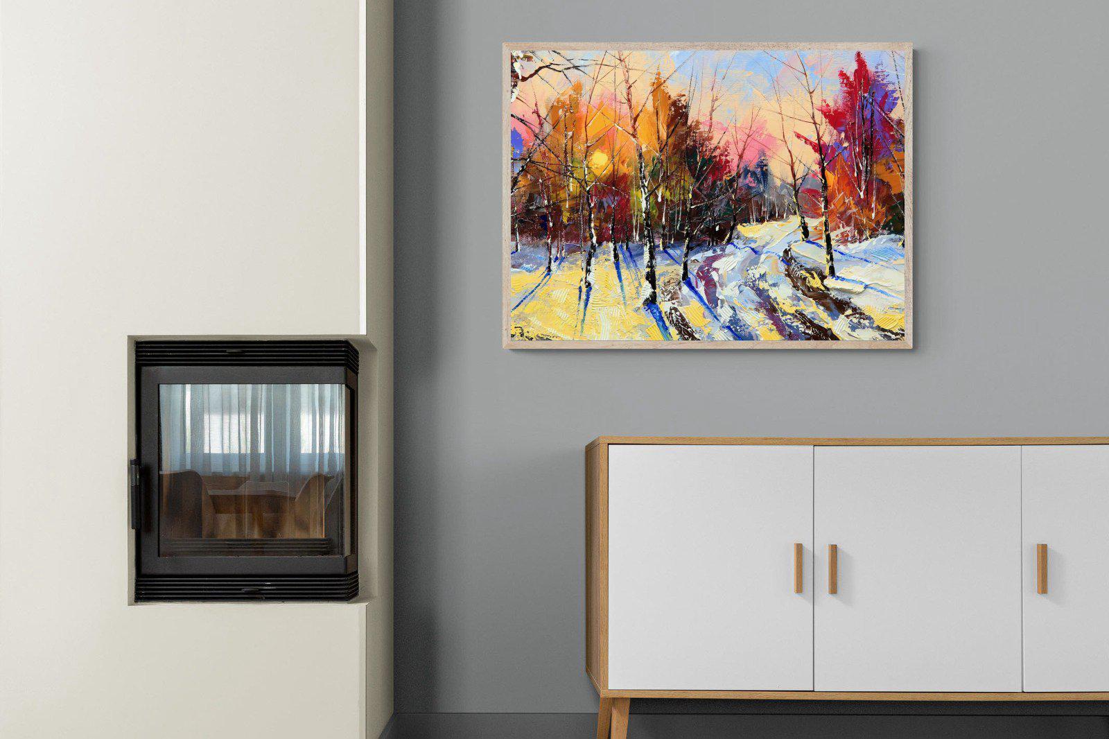 Winter Wood-Wall_Art-100 x 75cm-Mounted Canvas-Wood-Pixalot