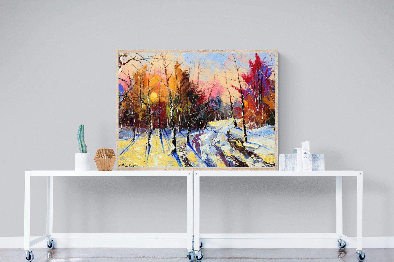 Winter Wood-Wall_Art-120 x 90cm-Mounted Canvas-Wood-Pixalot