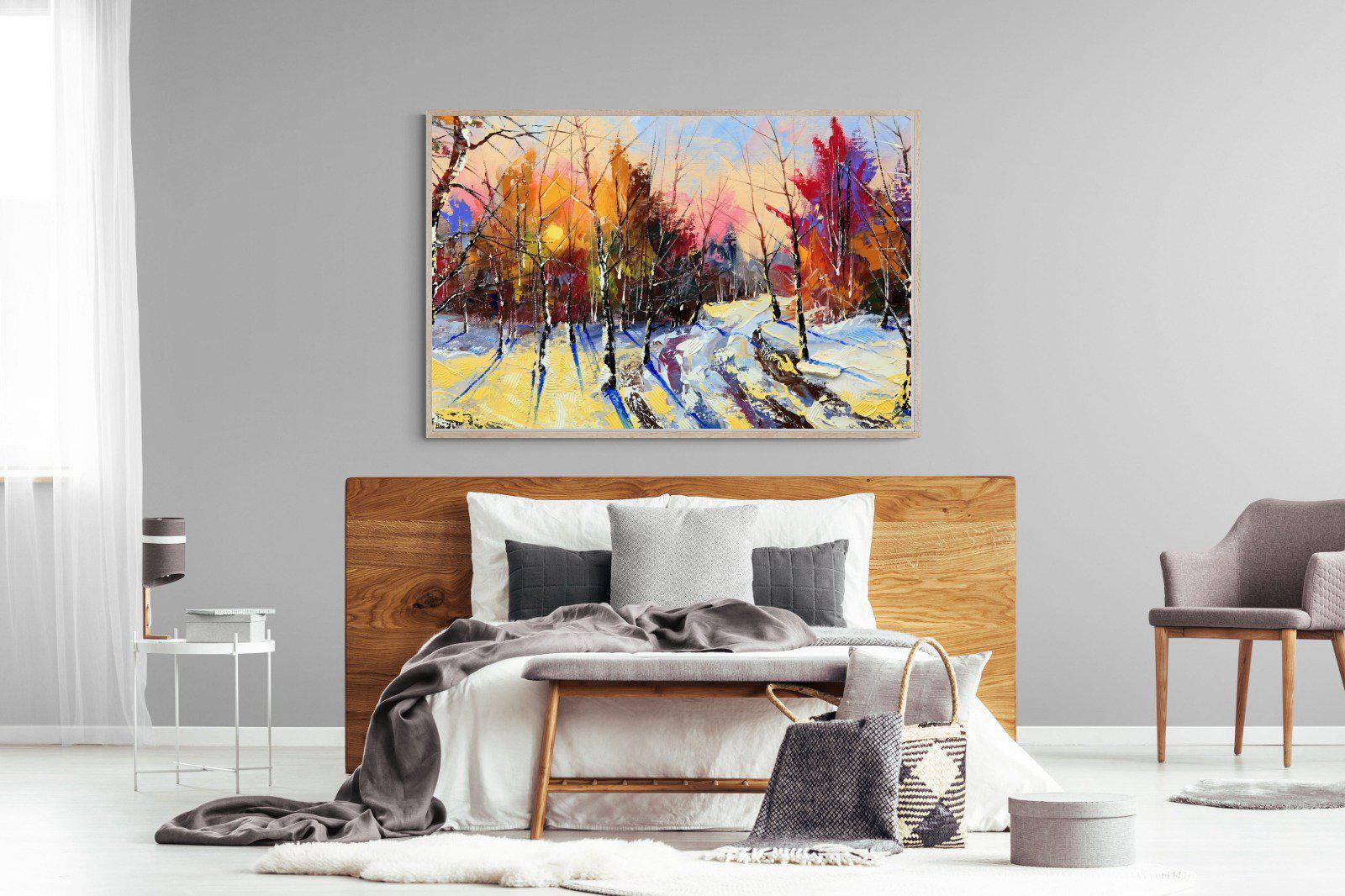 Winter Wood-Wall_Art-150 x 100cm-Mounted Canvas-Wood-Pixalot
