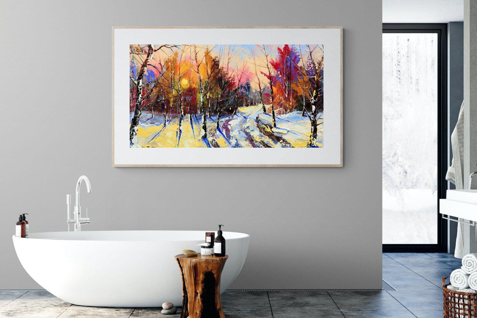 Winter Wood-Wall_Art-180 x 110cm-Framed Print-Wood-Pixalot