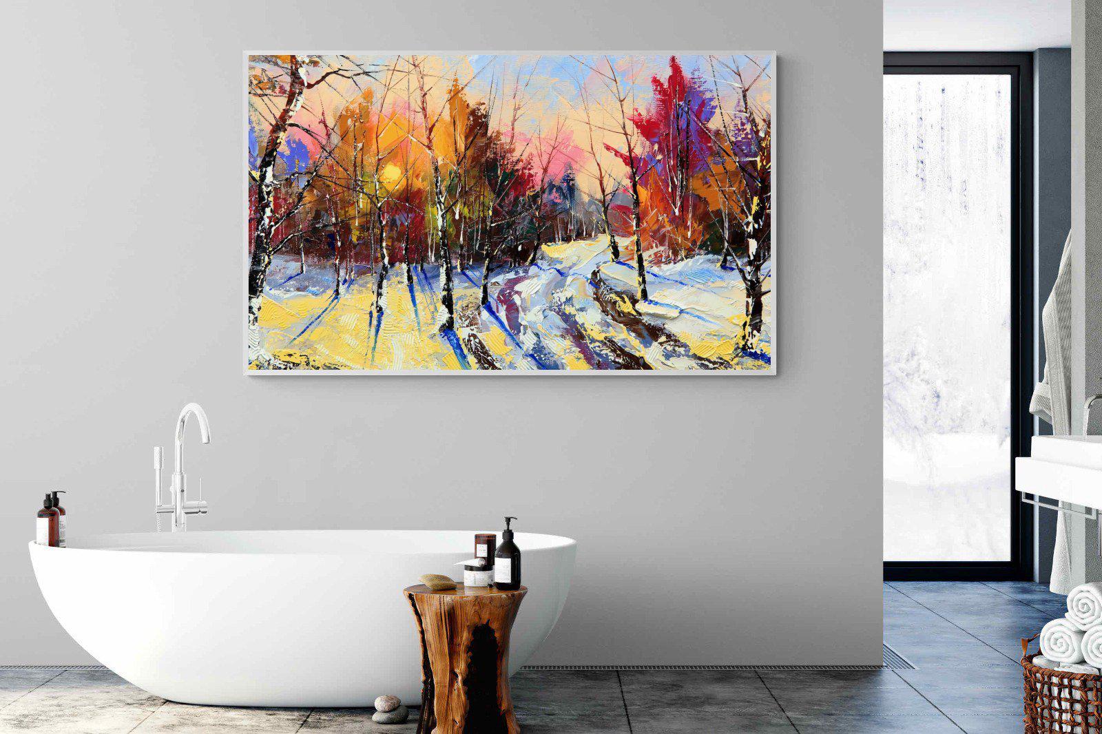 Winter Wood-Wall_Art-180 x 110cm-Mounted Canvas-White-Pixalot