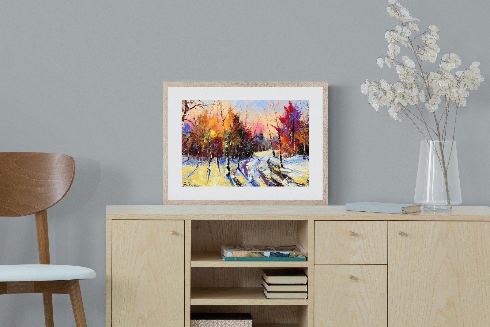 Winter Wood-Wall_Art-60 x 45cm-Framed Print-Wood-Pixalot