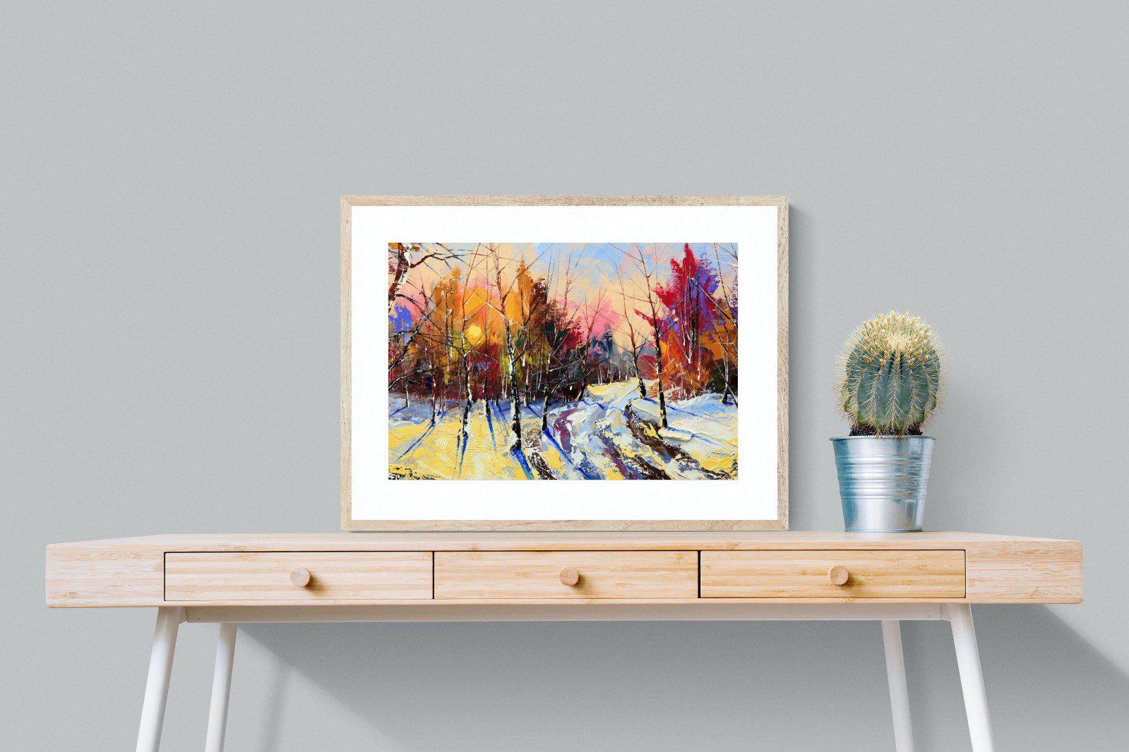 Winter Wood-Wall_Art-80 x 60cm-Framed Print-Wood-Pixalot