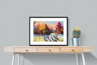Winter Wood-Wall_Art-80 x 60cm-Framed Print-Black-Pixalot
