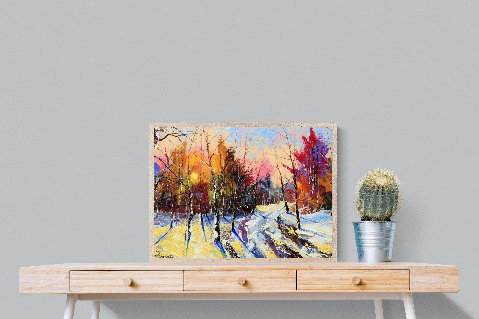 Winter Wood-Wall_Art-80 x 60cm-Mounted Canvas-Wood-Pixalot