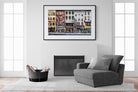 Wintery NYC-Wall_Art-150 x 100cm-Framed Print-Black-Pixalot