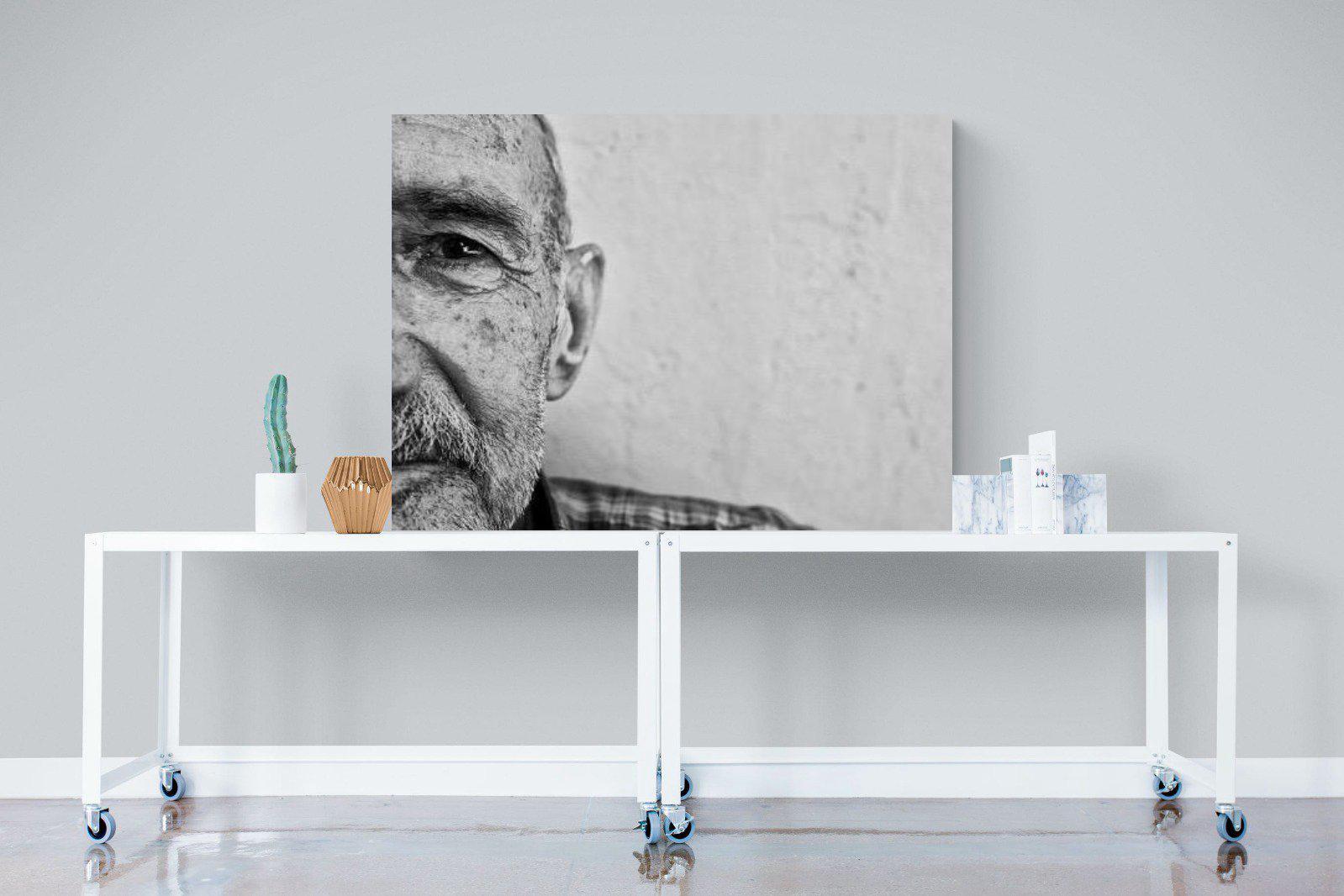 Wise Old Man-Wall_Art-120 x 90cm-Mounted Canvas-No Frame-Pixalot