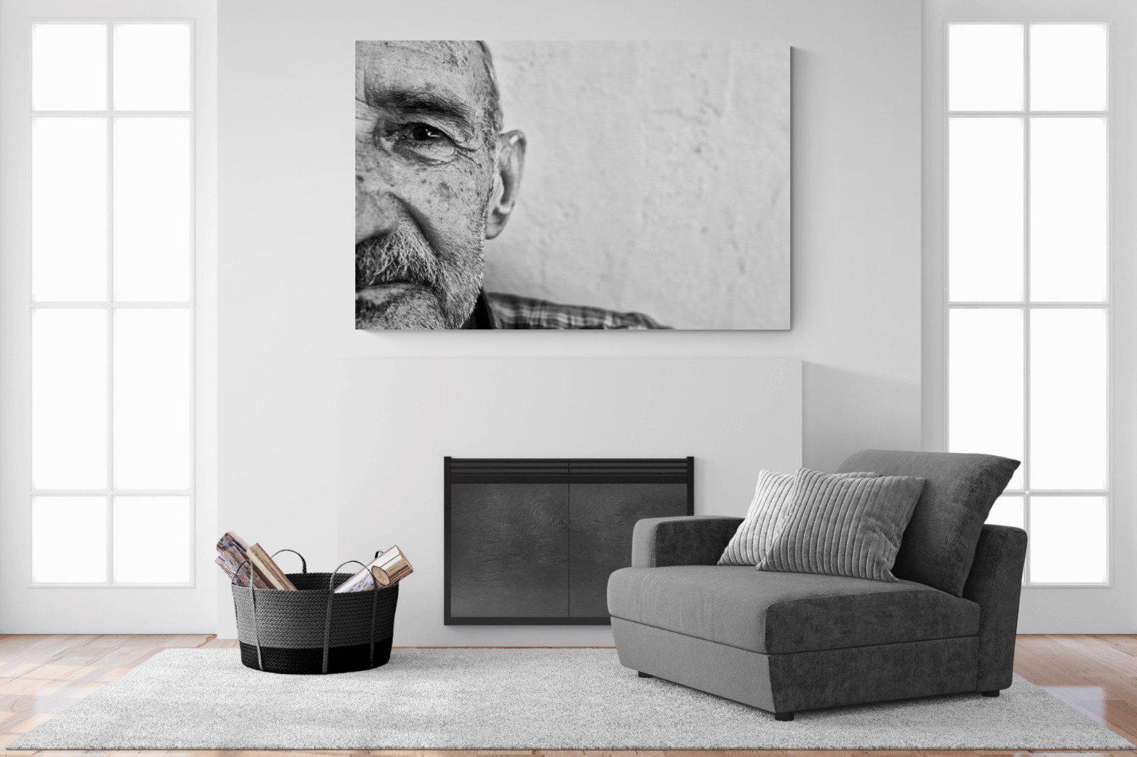 Wise Old Man-Wall_Art-150 x 100cm-Mounted Canvas-No Frame-Pixalot