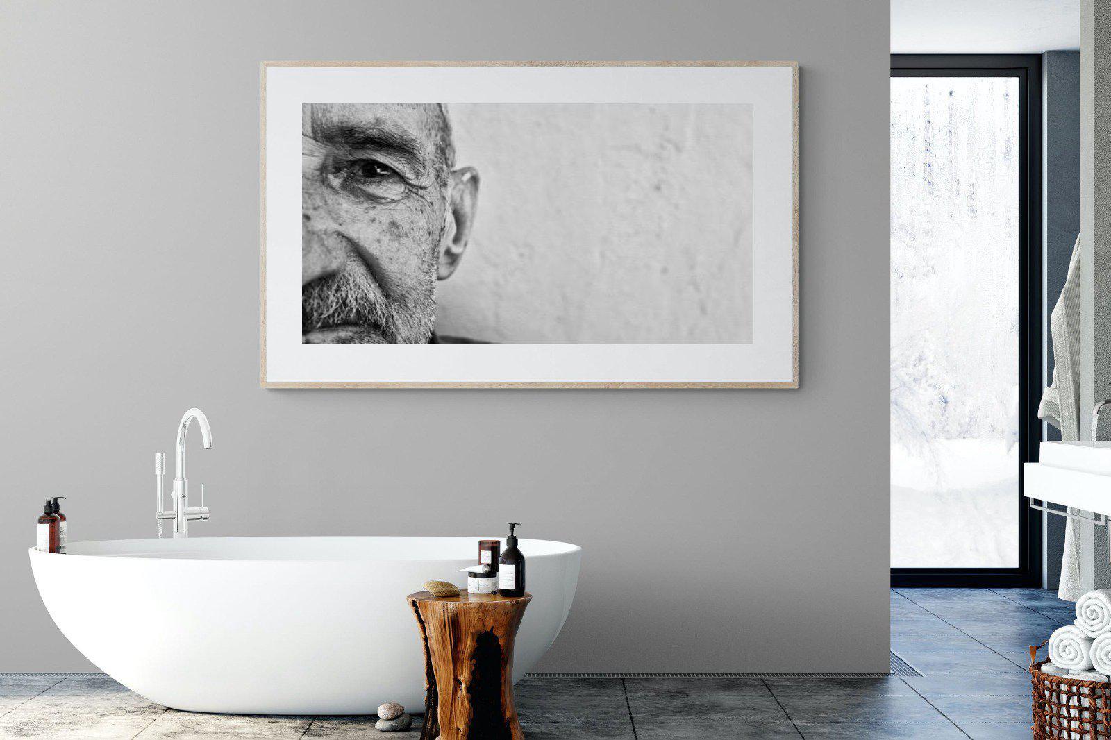 Wise Old Man-Wall_Art-180 x 110cm-Framed Print-Wood-Pixalot