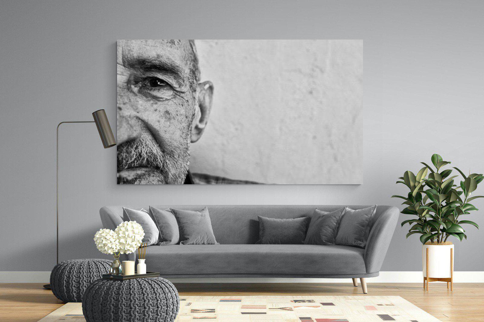 Wise Old Man-Wall_Art-220 x 130cm-Mounted Canvas-No Frame-Pixalot