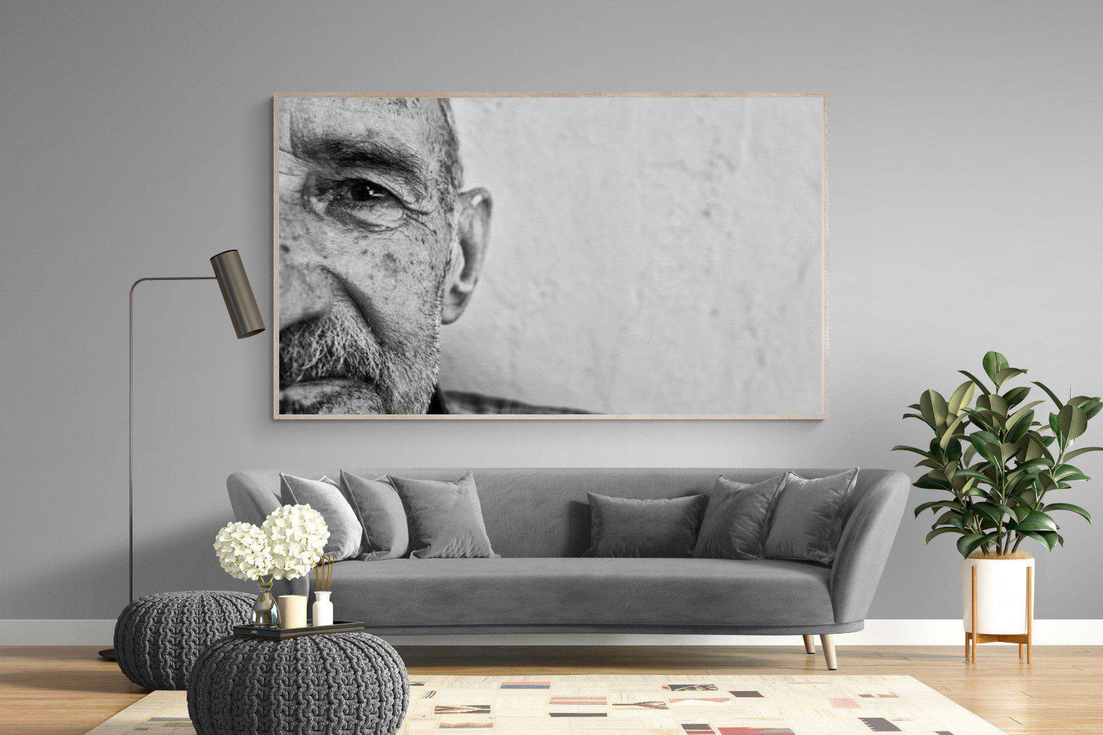 Wise Old Man-Wall_Art-220 x 130cm-Mounted Canvas-Wood-Pixalot