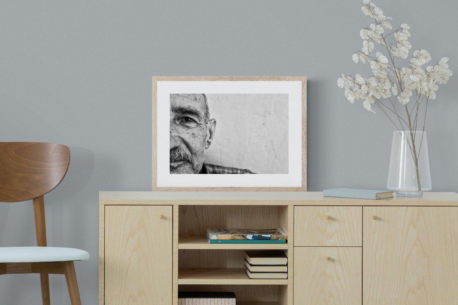 Wise Old Man-Wall_Art-60 x 45cm-Framed Print-Wood-Pixalot