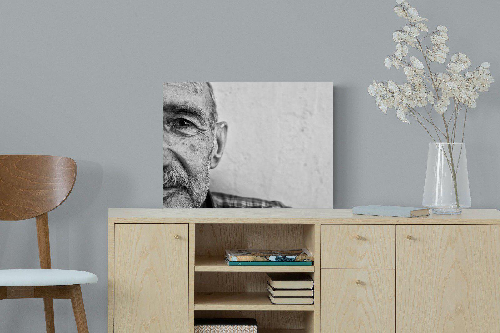 Wise Old Man-Wall_Art-60 x 45cm-Mounted Canvas-No Frame-Pixalot