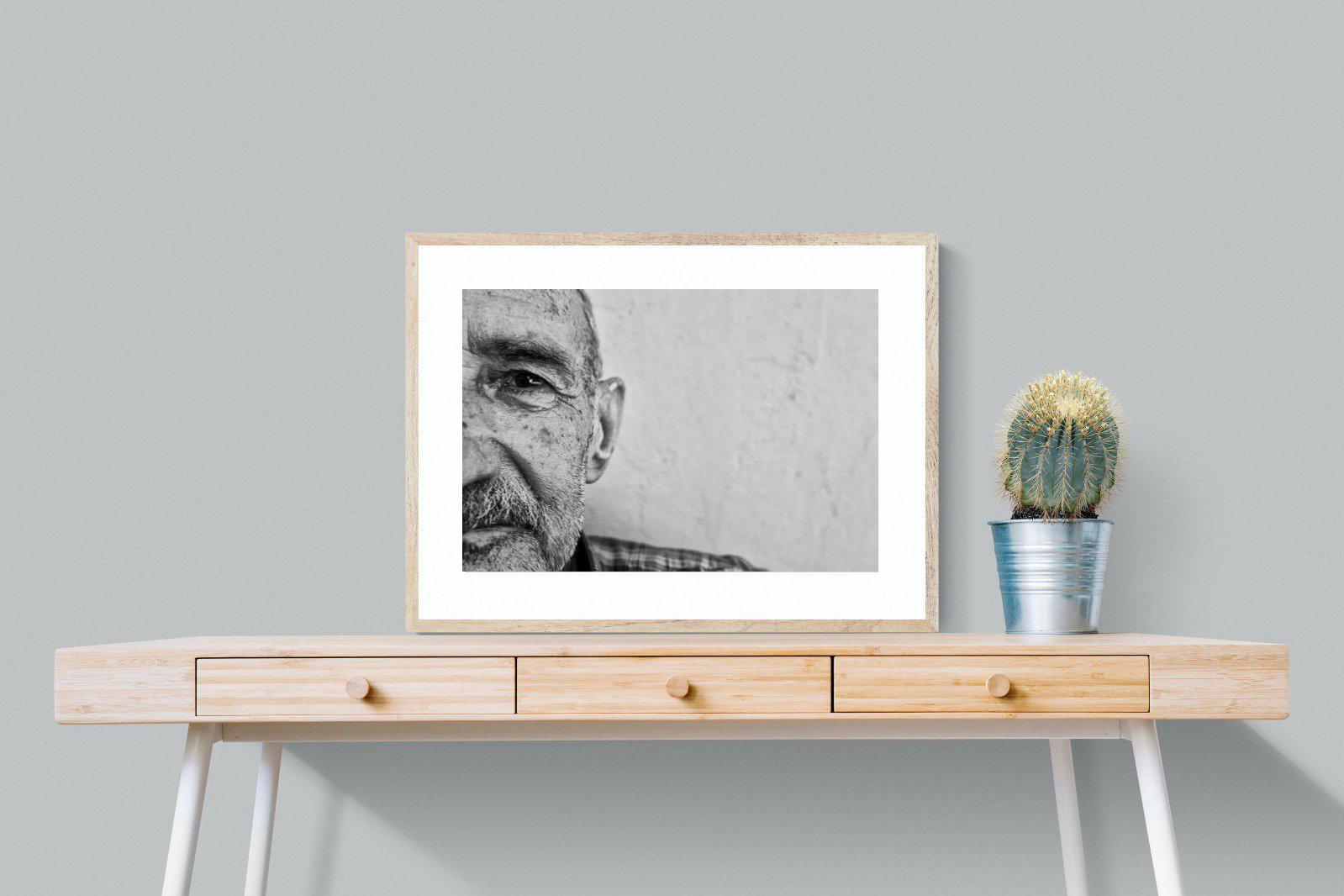 Wise Old Man-Wall_Art-80 x 60cm-Framed Print-Wood-Pixalot