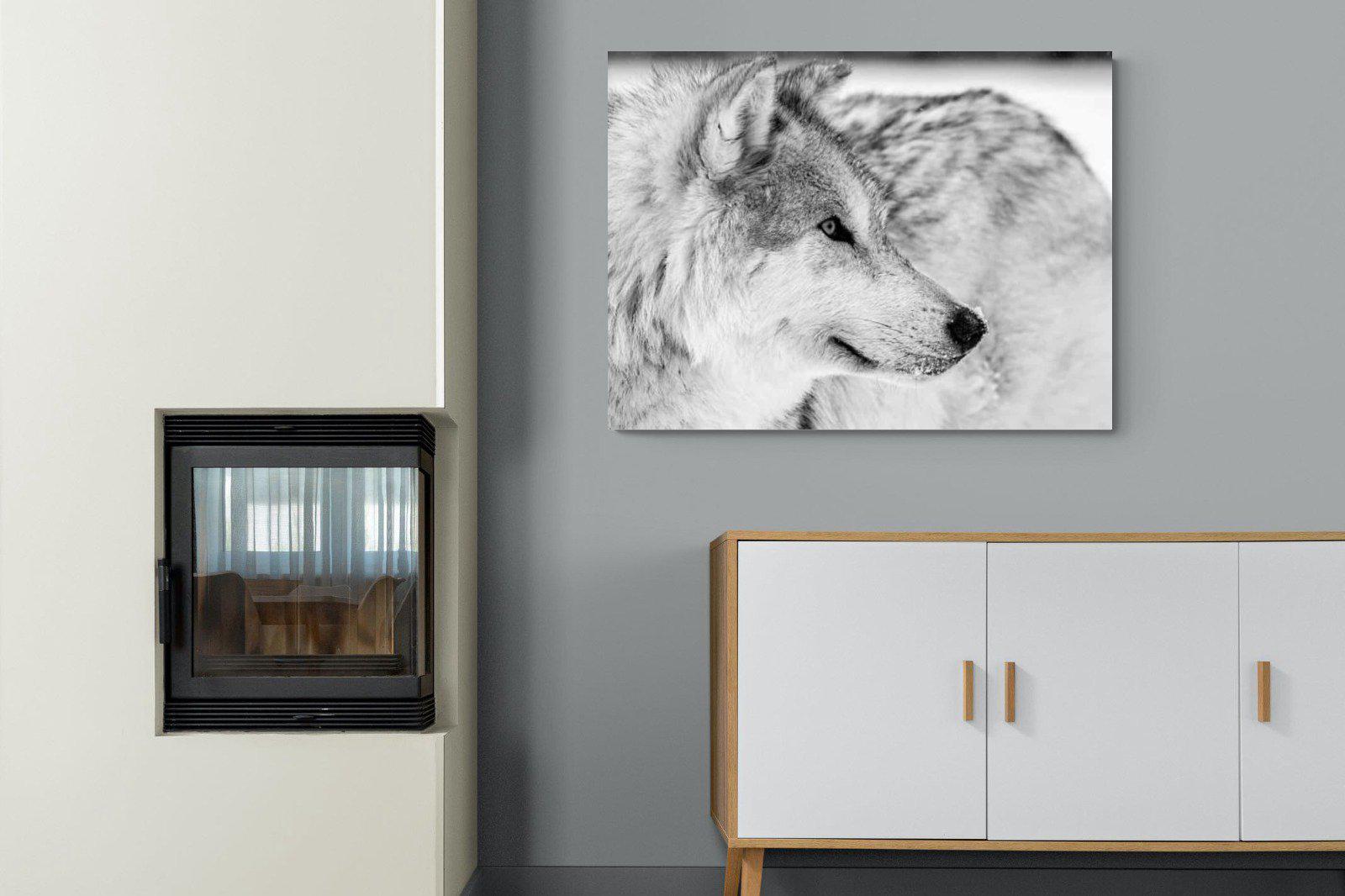 Wolf-Wall_Art-100 x 75cm-Mounted Canvas-No Frame-Pixalot