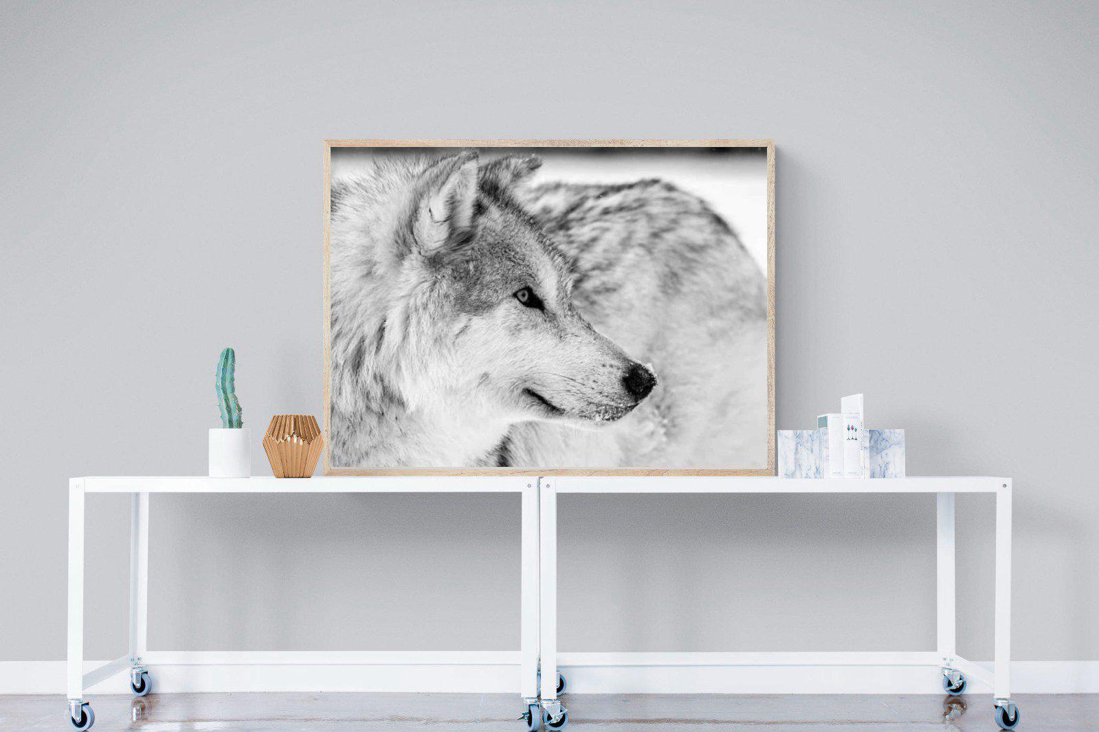 Wolf-Wall_Art-120 x 90cm-Mounted Canvas-Wood-Pixalot