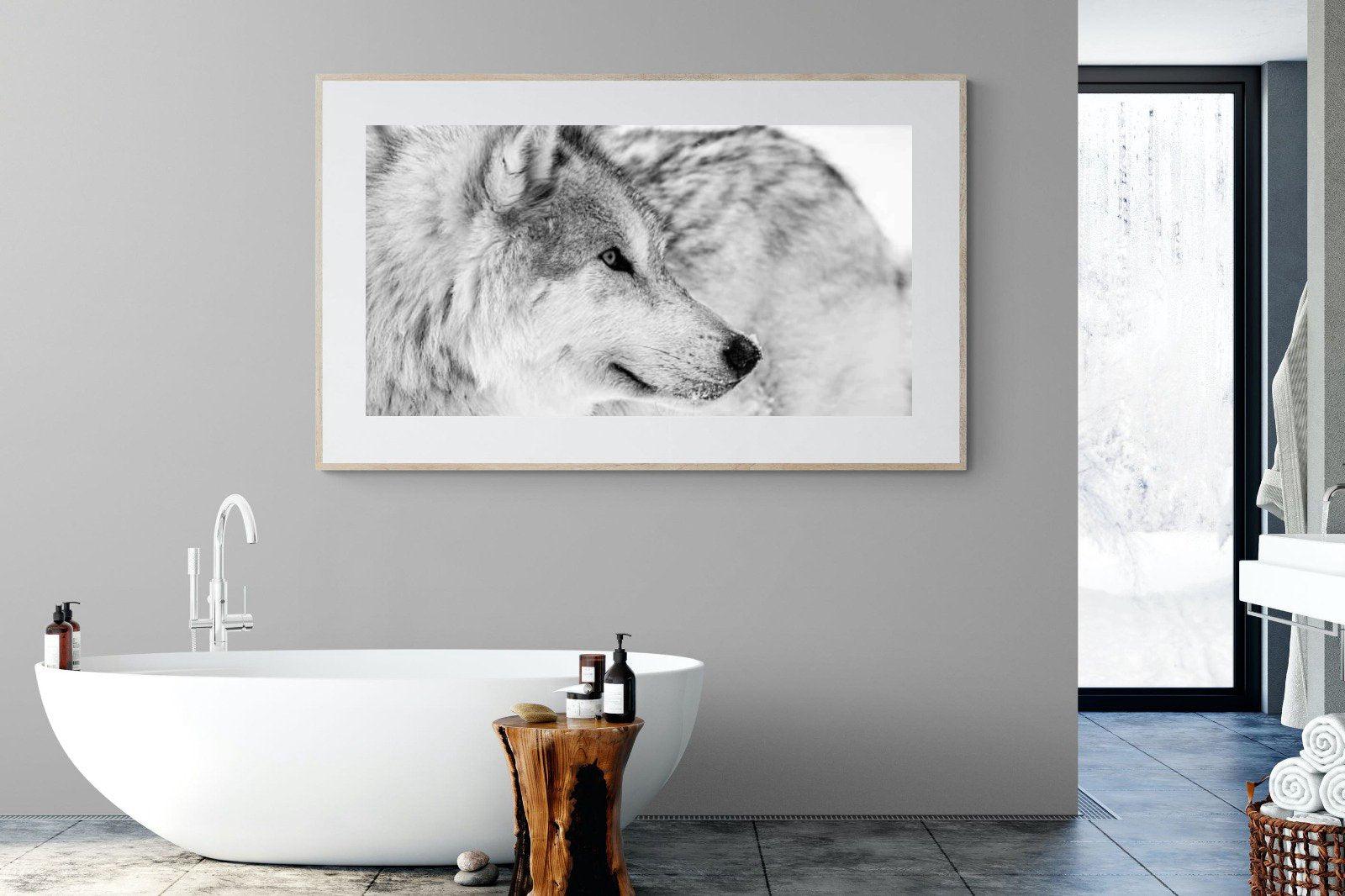 Wolf-Wall_Art-180 x 110cm-Framed Print-Wood-Pixalot