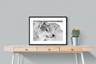 Wolf-Wall_Art-80 x 60cm-Framed Print-Black-Pixalot