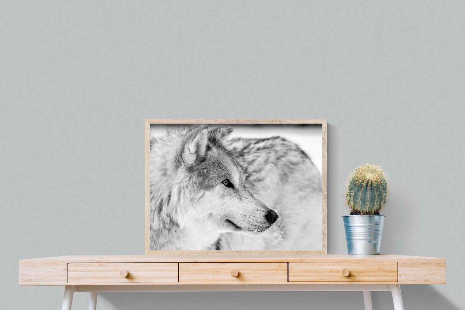 Wolf-Wall_Art-80 x 60cm-Mounted Canvas-Wood-Pixalot