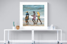 Women of Wimbi-Wall_Art-120 x 120cm-Framed Print-White-Pixalot