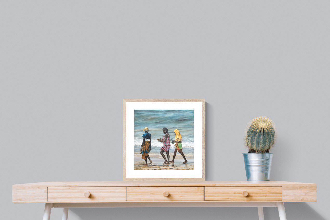 Women of Wimbi-Wall_Art-50 x 50cm-Framed Print-Wood-Pixalot