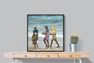 Women of Wimbi-Wall_Art-80 x 80cm-Mounted Canvas-Black-Pixalot