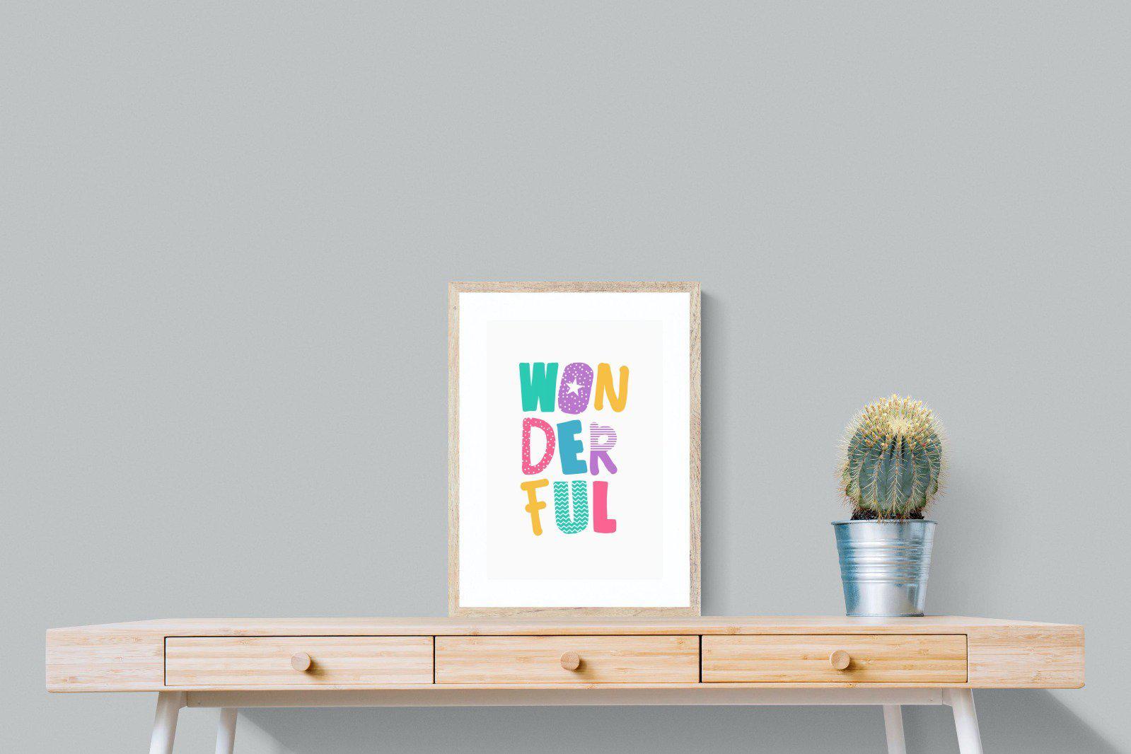 Wonderful-Wall_Art-45 x 60cm-Framed Print-Wood-Pixalot