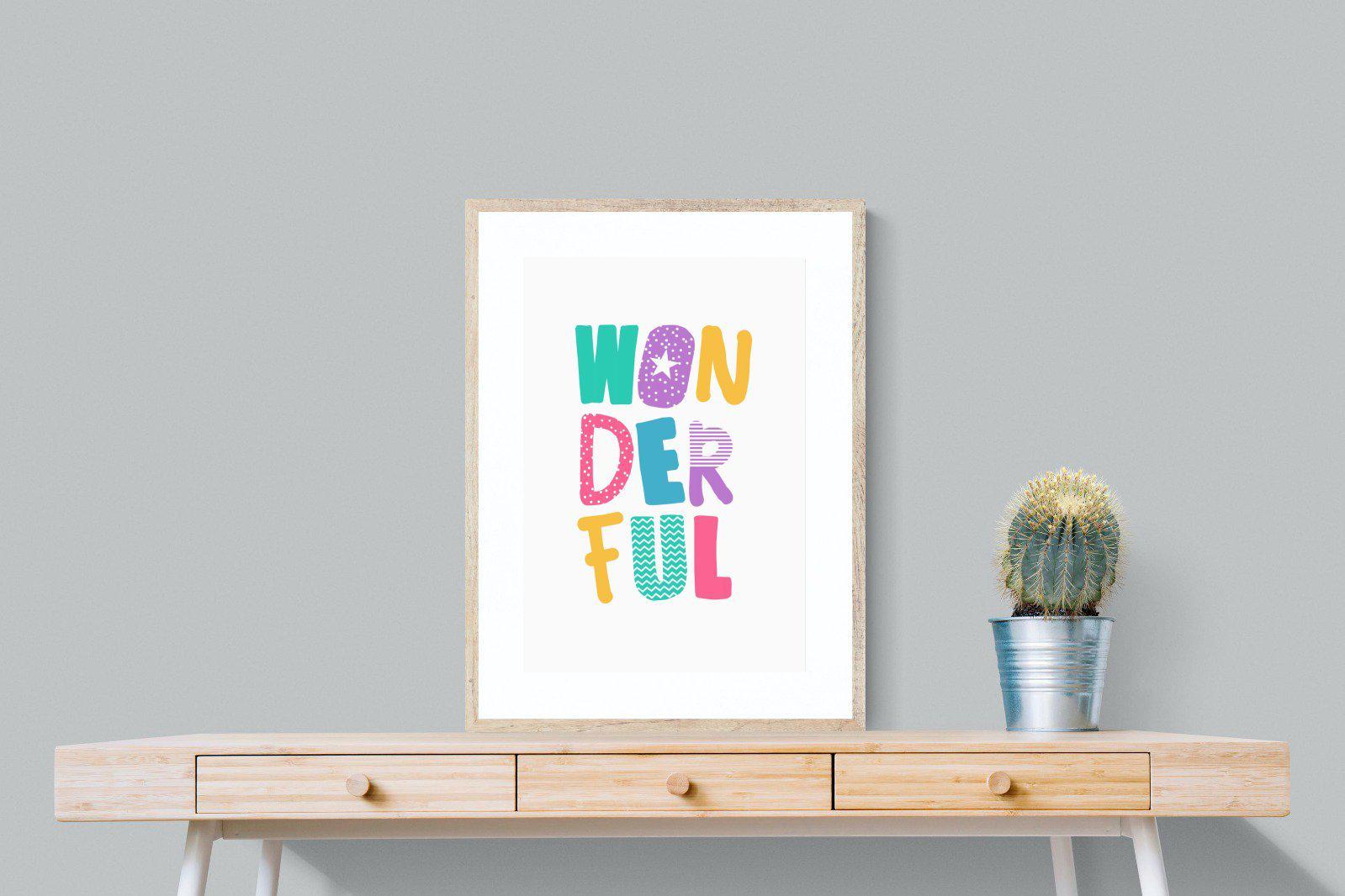 Wonderful-Wall_Art-60 x 80cm-Framed Print-Wood-Pixalot