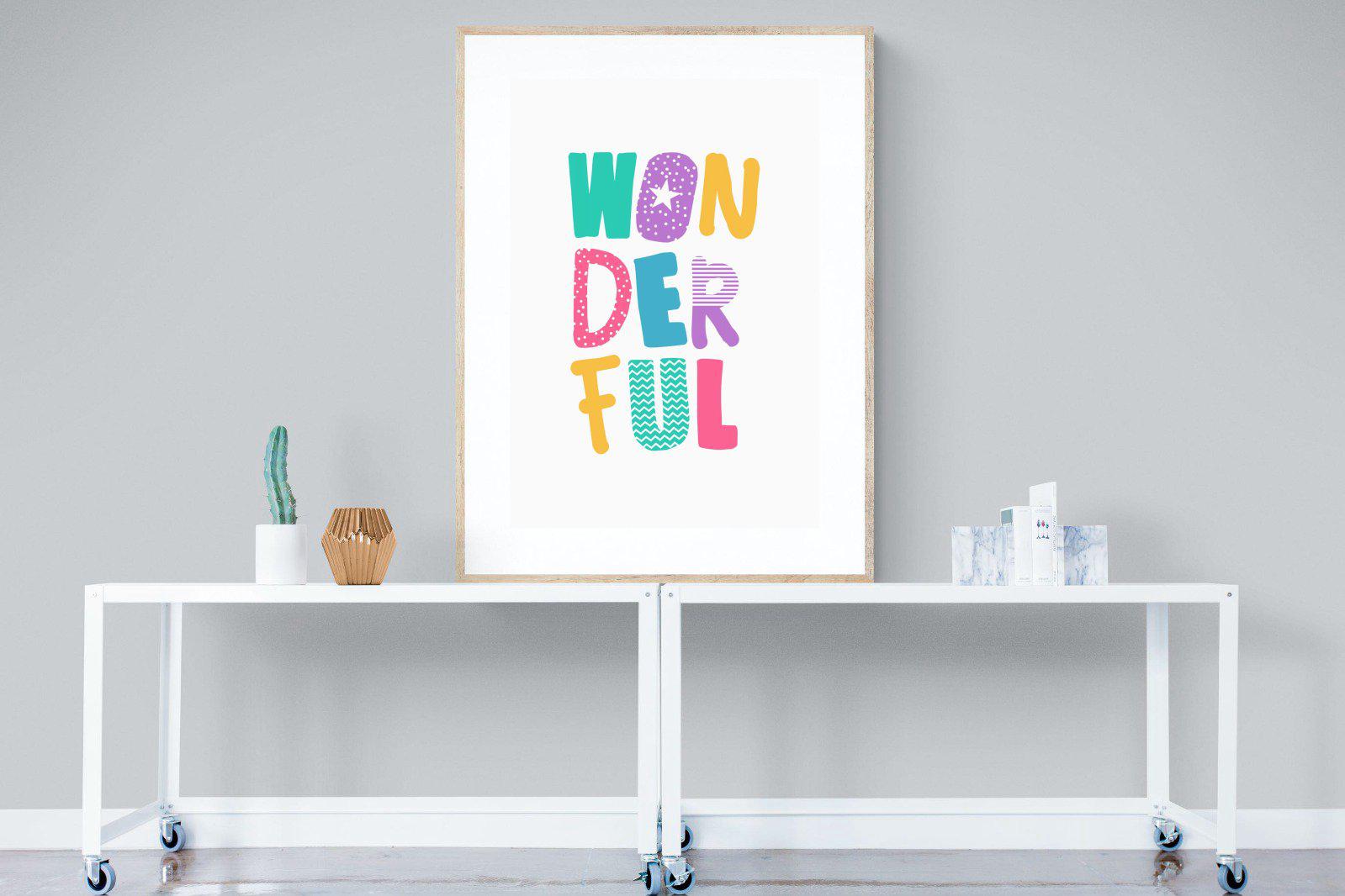 Wonderful-Wall_Art-90 x 120cm-Framed Print-Wood-Pixalot