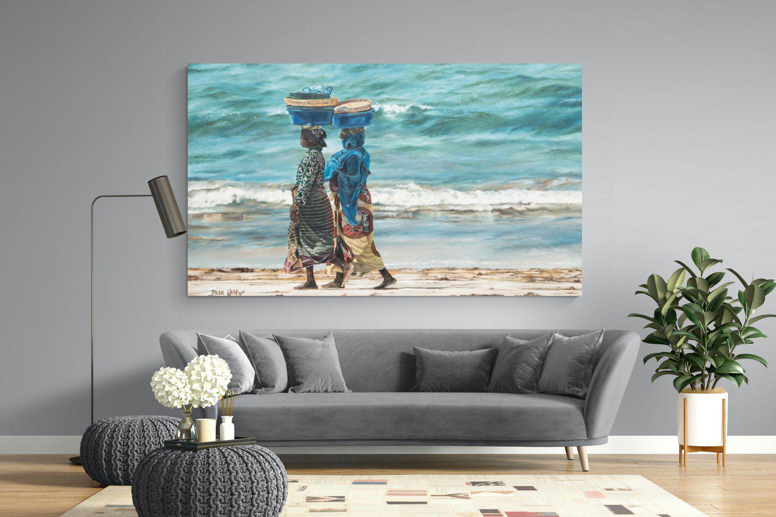 Working Women of Wimbi-Wall_Art-220 x 130cm-Mounted Canvas-No Frame-Pixalot
