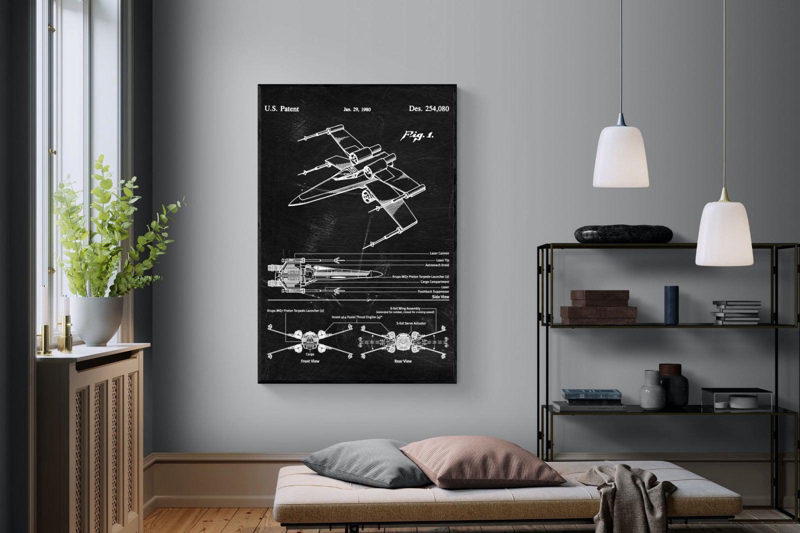 X-Wing Blueprint-Wall_Art-Pixalot