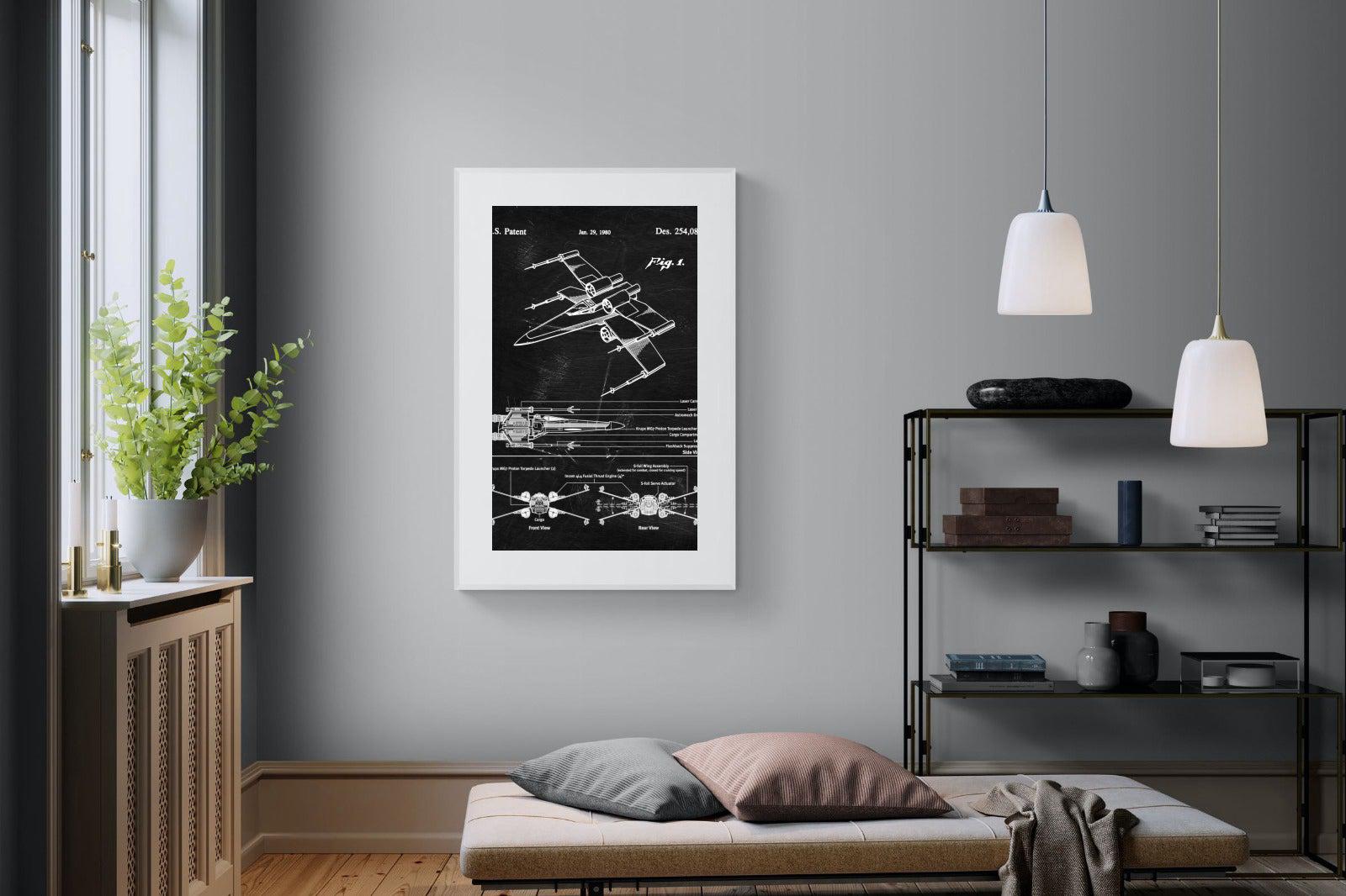 X-Wing Blueprint-Wall_Art-Pixalot