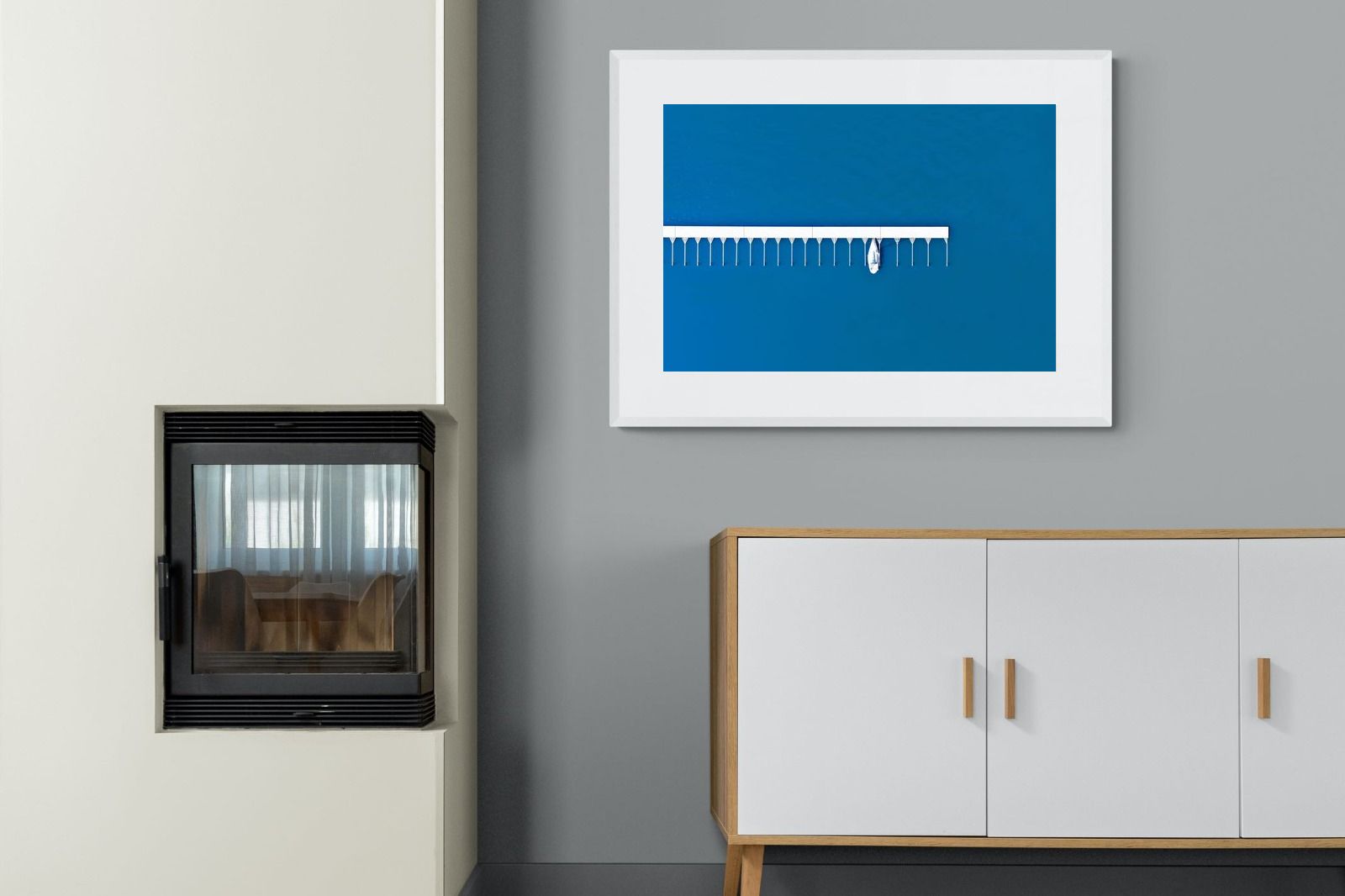 Yacht Club-Wall_Art-100 x 75cm-Framed Print-White-Pixalot