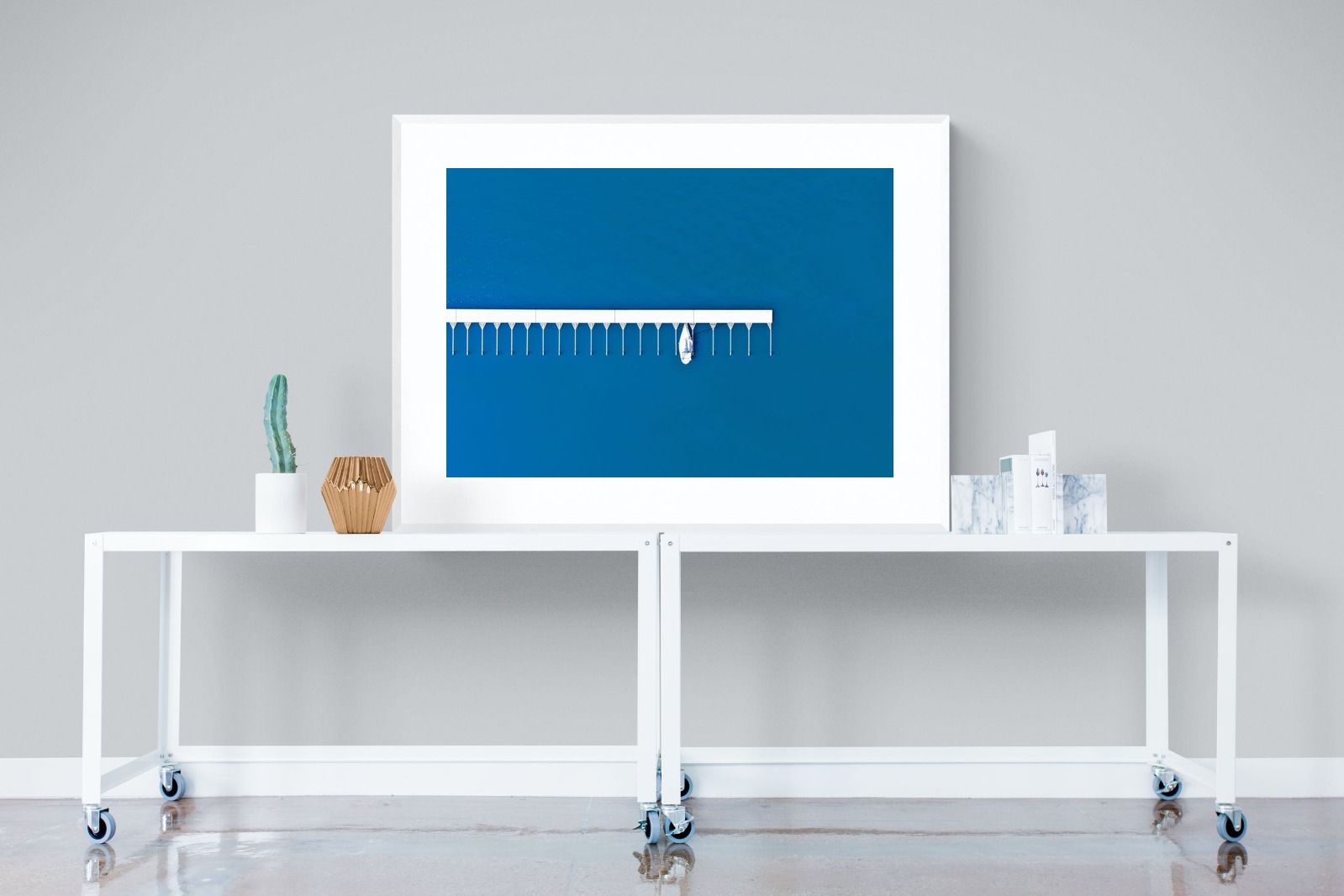Yacht Club-Wall_Art-120 x 90cm-Framed Print-White-Pixalot