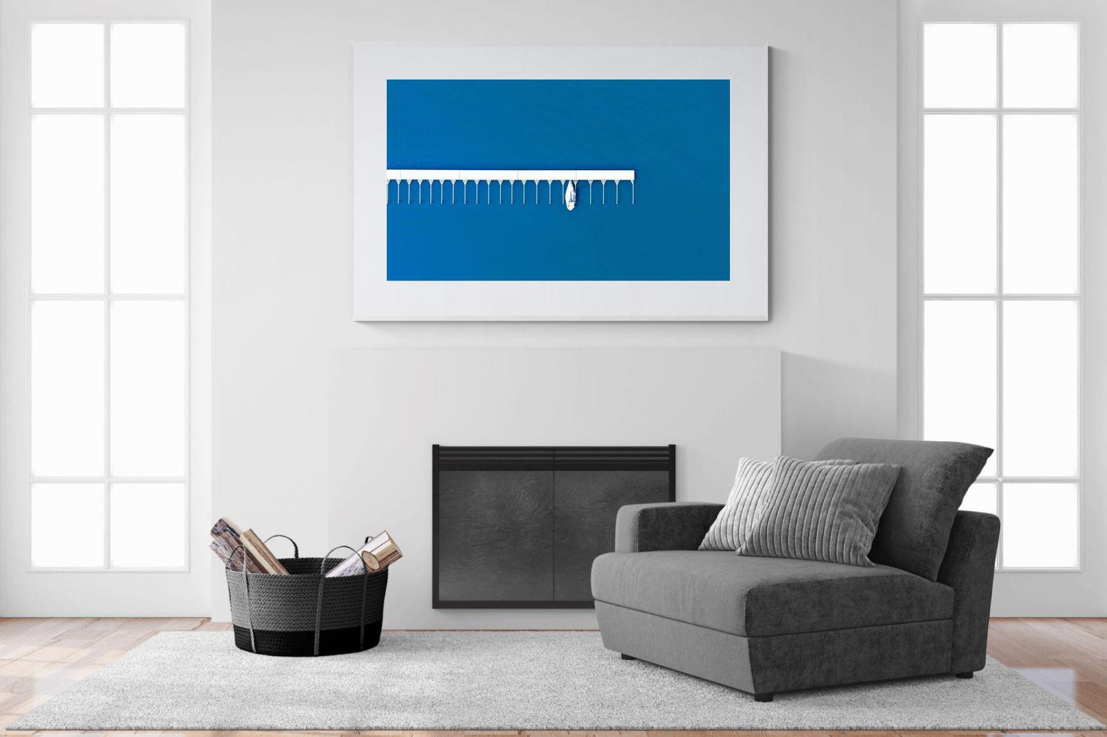 Yacht Club-Wall_Art-150 x 100cm-Framed Print-White-Pixalot