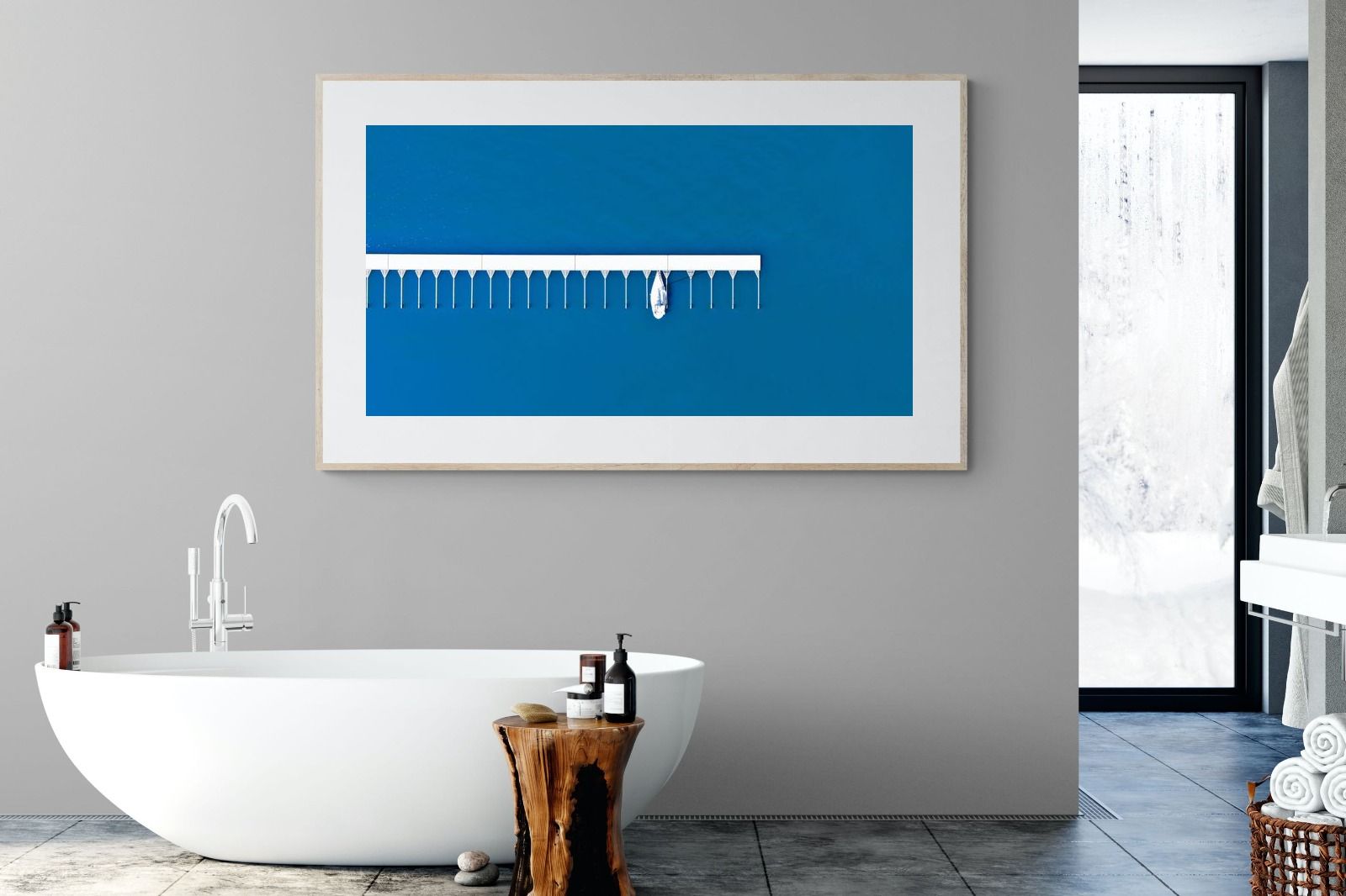 Yacht Club-Wall_Art-180 x 110cm-Framed Print-Wood-Pixalot
