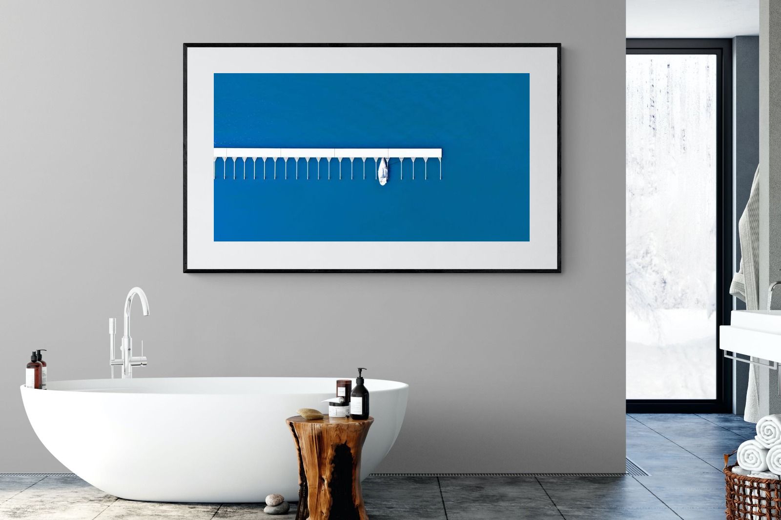 Yacht Club-Wall_Art-180 x 110cm-Framed Print-Black-Pixalot