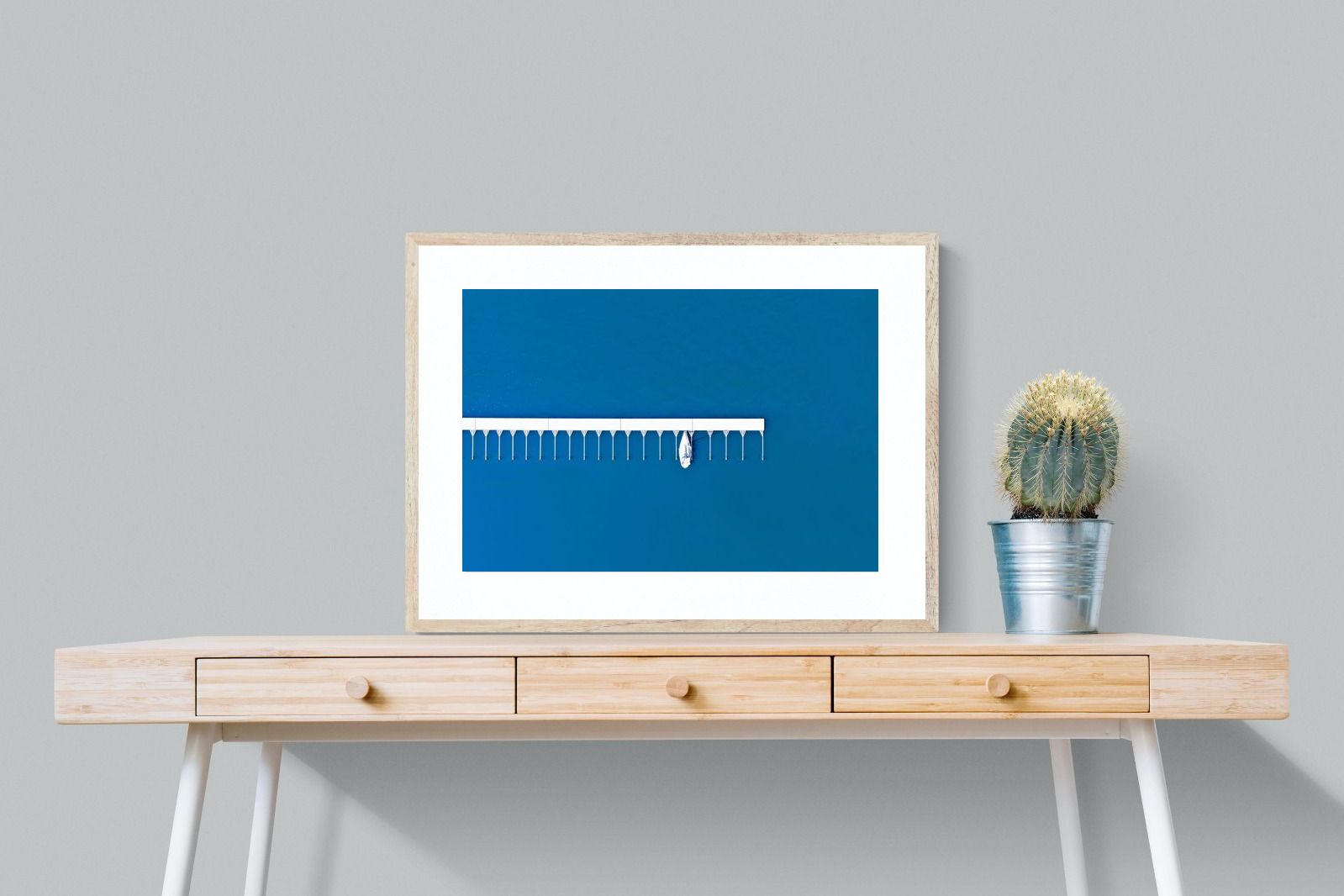 Yacht Club-Wall_Art-80 x 60cm-Framed Print-Wood-Pixalot