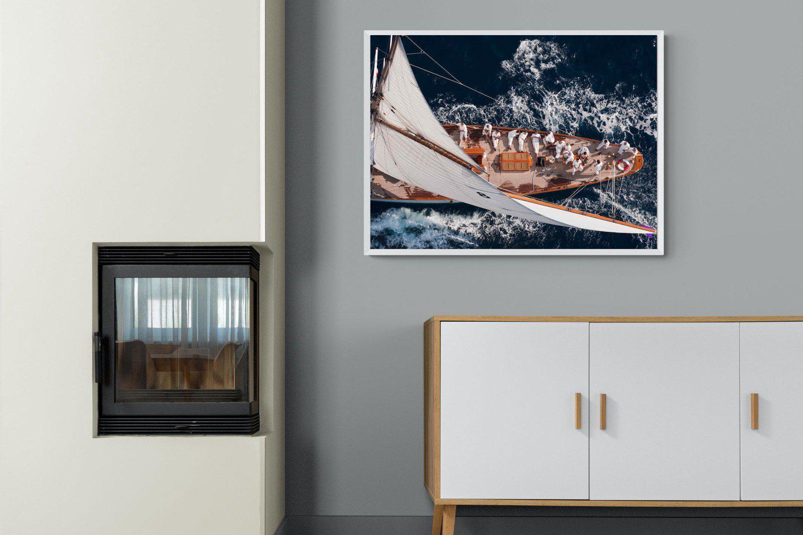 Yachting-Wall_Art-100 x 75cm-Mounted Canvas-White-Pixalot