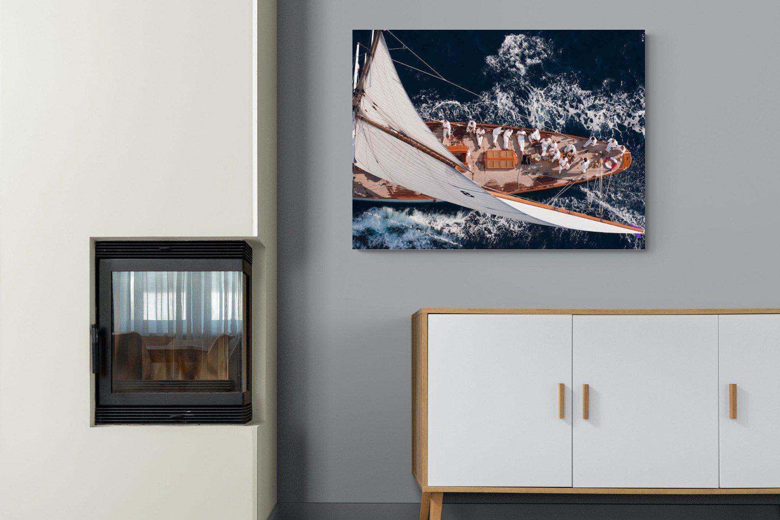 Yachting-Wall_Art-100 x 75cm-Mounted Canvas-No Frame-Pixalot