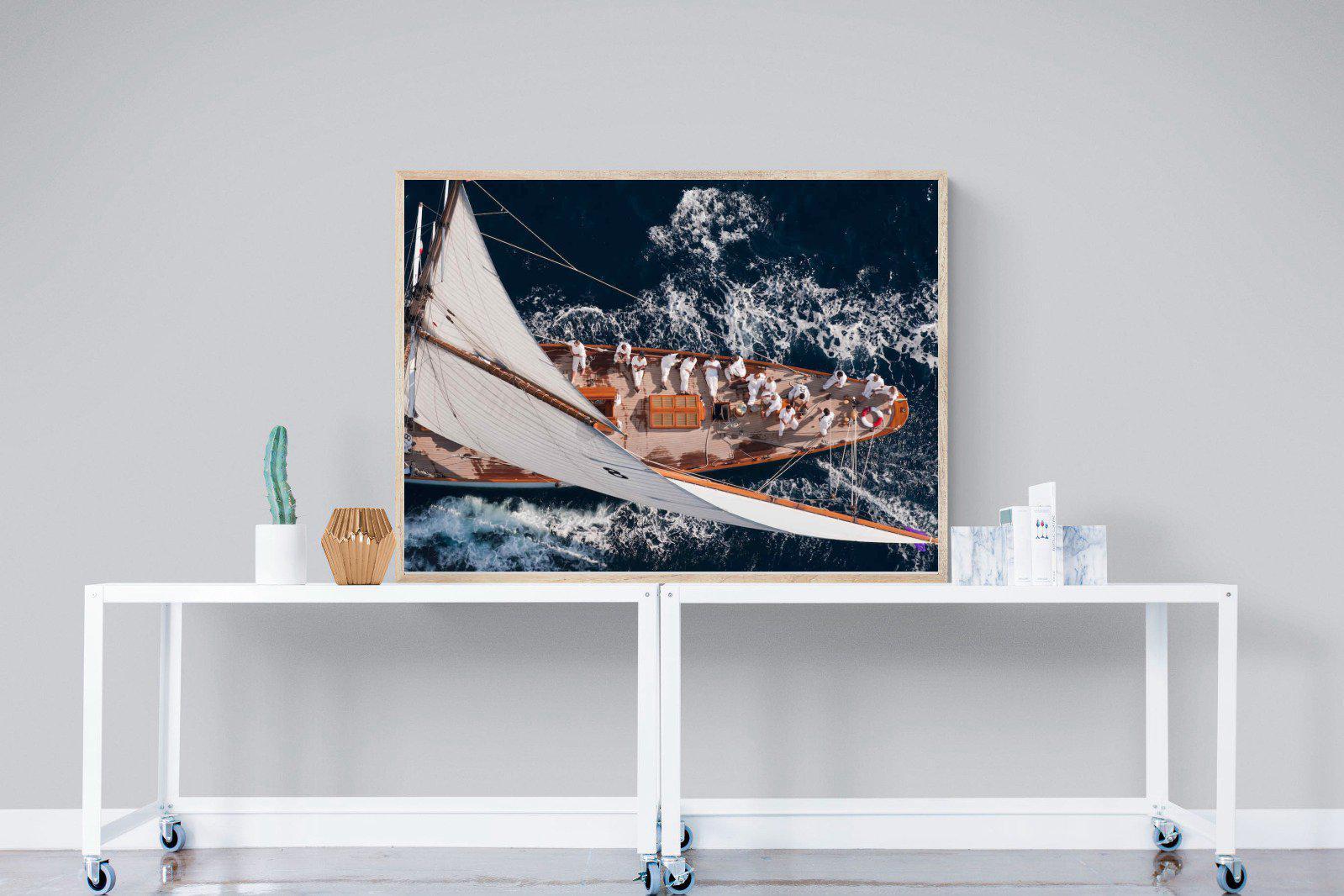 Yachting-Wall_Art-120 x 90cm-Mounted Canvas-Wood-Pixalot