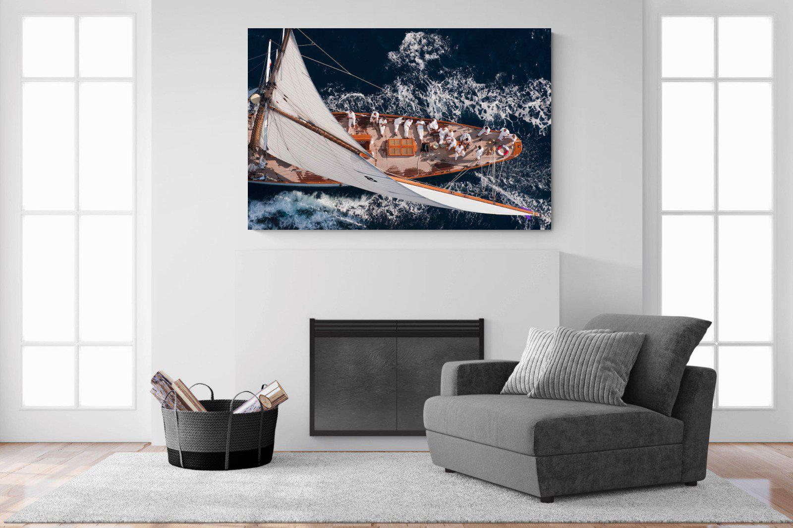 Yachting-Wall_Art-150 x 100cm-Mounted Canvas-No Frame-Pixalot