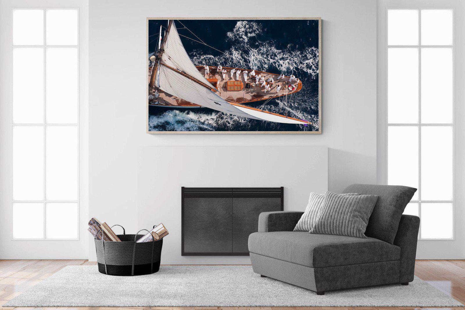 Yachting-Wall_Art-150 x 100cm-Mounted Canvas-Wood-Pixalot