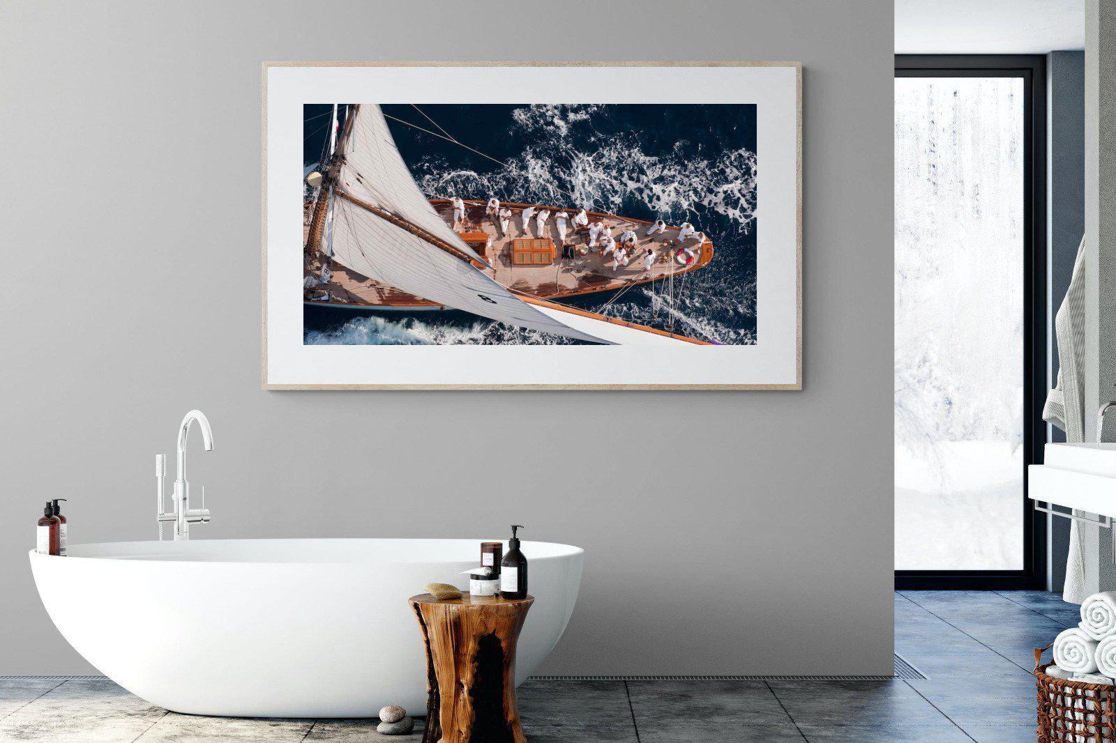 Yachting-Wall_Art-180 x 110cm-Framed Print-Wood-Pixalot