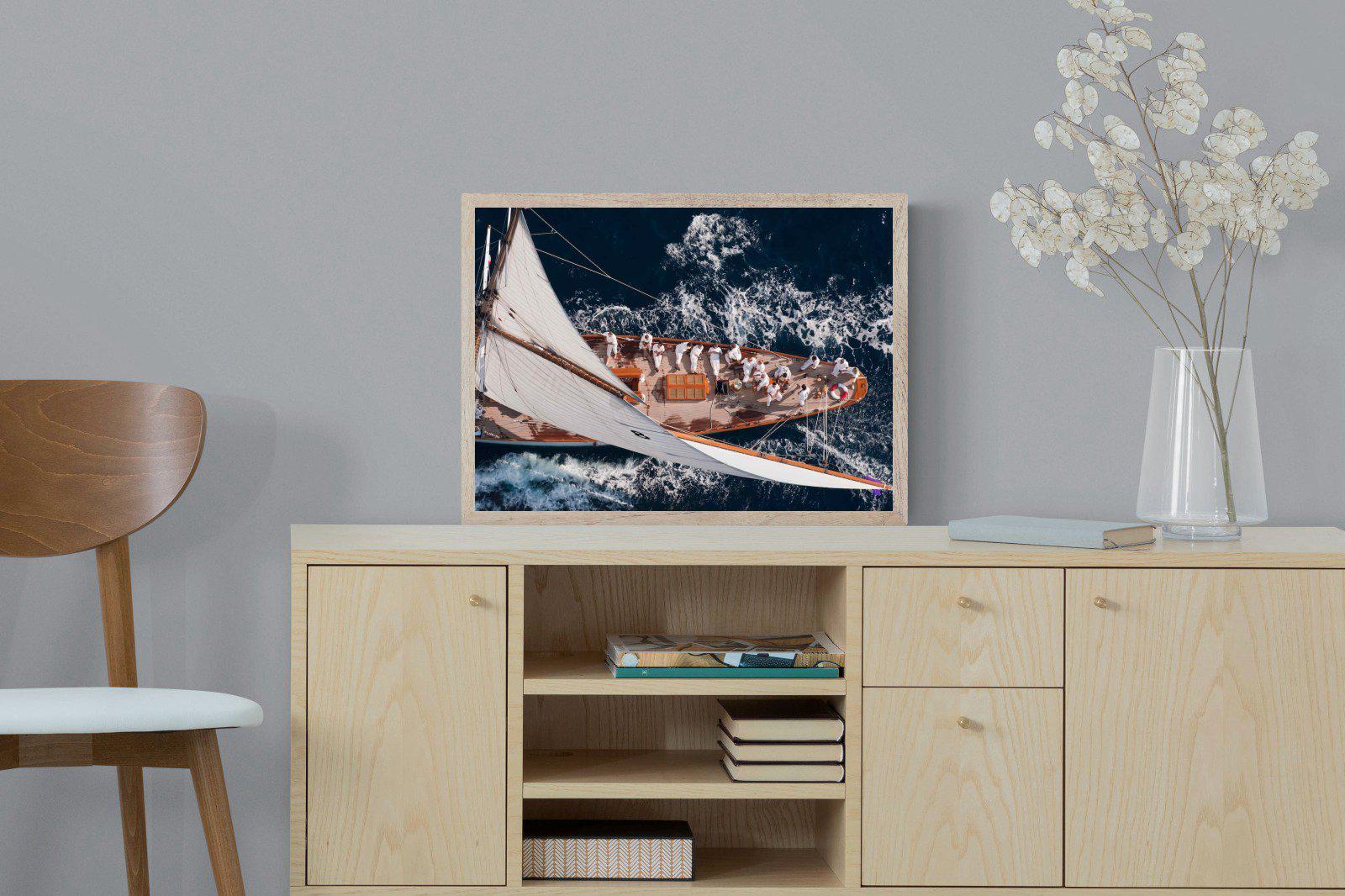 Yachting-Wall_Art-60 x 45cm-Mounted Canvas-Wood-Pixalot