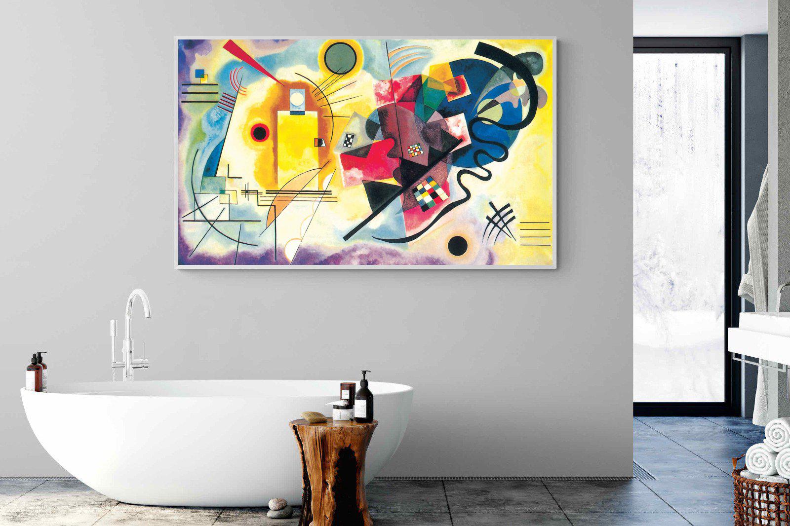 Yellow-Red-Blue-Wall_Art-180 x 110cm-Mounted Canvas-White-Pixalot