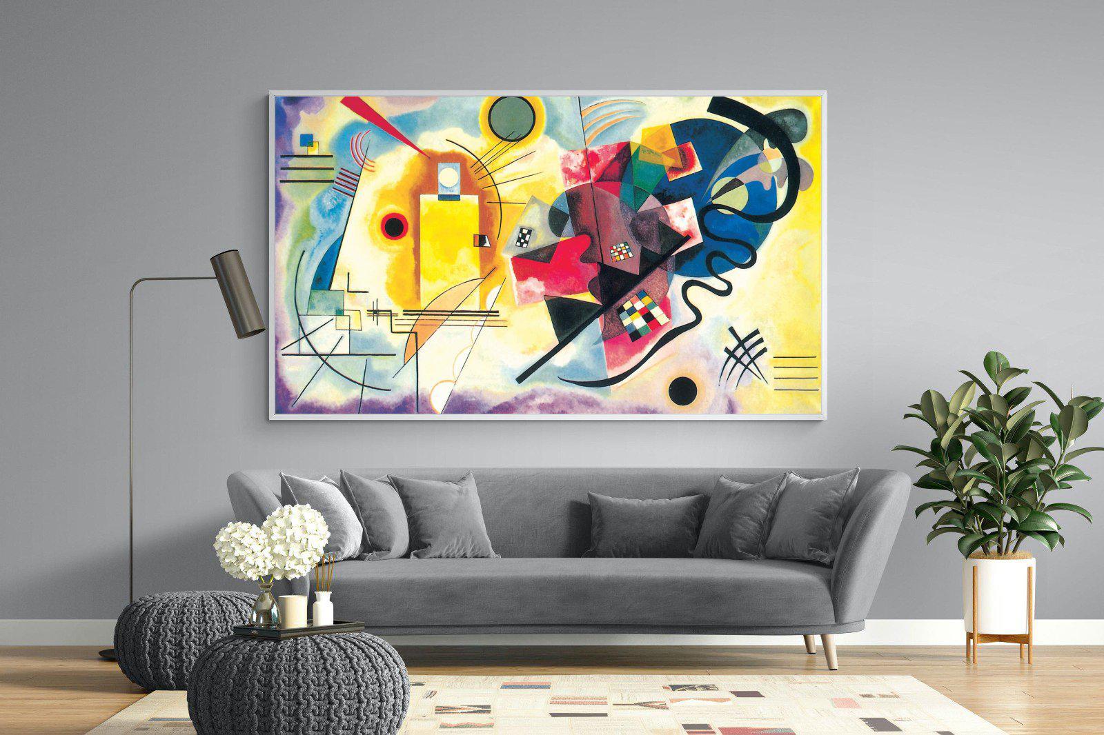 Yellow-Red-Blue-Wall_Art-220 x 130cm-Mounted Canvas-White-Pixalot