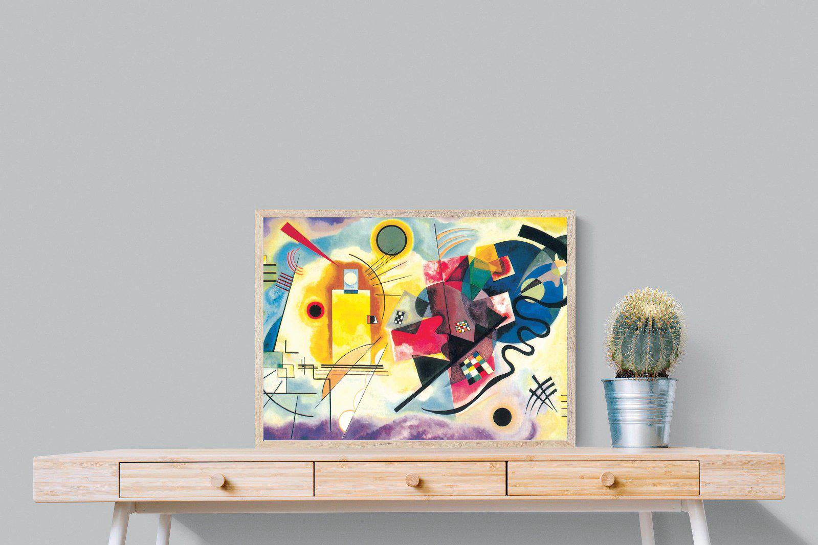 Yellow-Red-Blue-Wall_Art-80 x 60cm-Mounted Canvas-Wood-Pixalot